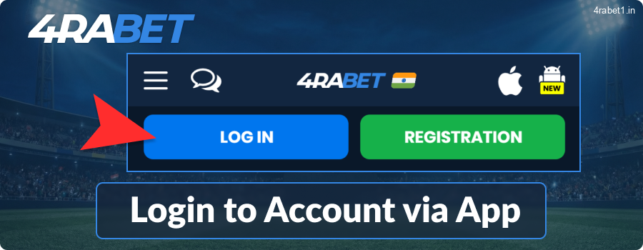 Login to 4rabet Account via Application
